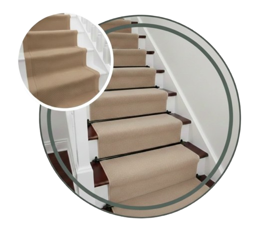 Chevron-pattern-black-and-white-stair-runner-with-a-circular-inset-of-a-tan-textured-carpet-design__1_-removebg-preview