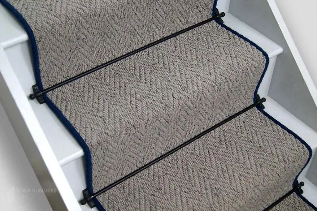 Country Herringbone Elephant Stair Runner