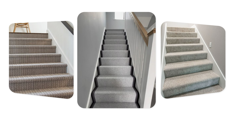 Wall to wall stair carpet