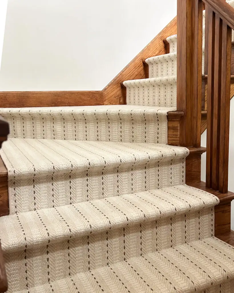 Waterfall style sisal carpet