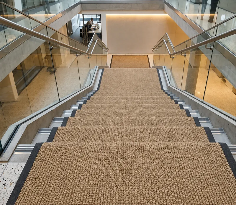 sisal boucle wave stair carpet