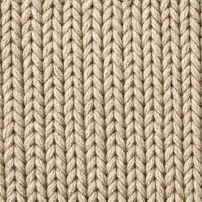 Beige vertical cable knit wool material texture featuring a thick braided pattern for Wool Stair Runners Dubai.