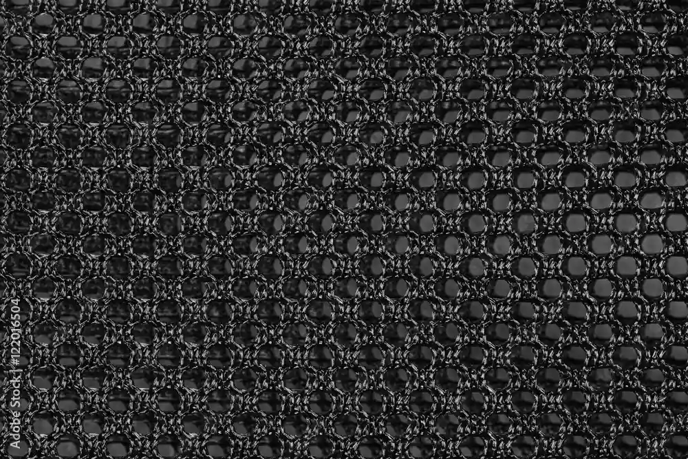 Black textured mesh nylon material with a strong interwoven grid pattern for Nylon Stair Runners Dubai.