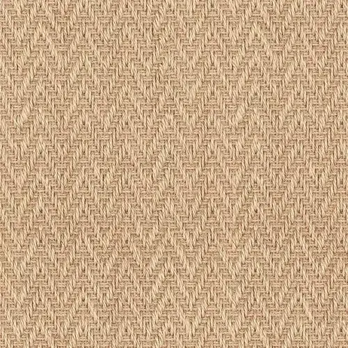 Charcoal beige chevron-patterned natural sisal carpet texture swatch featuring a classic herringbone weave for Sisal Stair Runners Dubai.