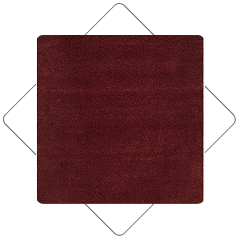 Deep Maroon carpet swatch within a geometric outline.