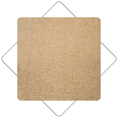 Warm camel or tan carpet swatch within a geometric